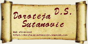 Doroteja Šutanović vizit kartica